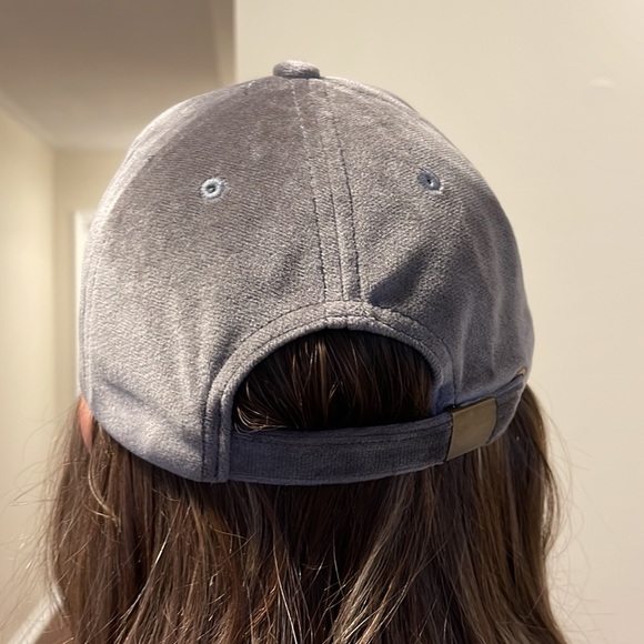 INDIGO Velvet like “work it” ball cap - Picture 3 of 5